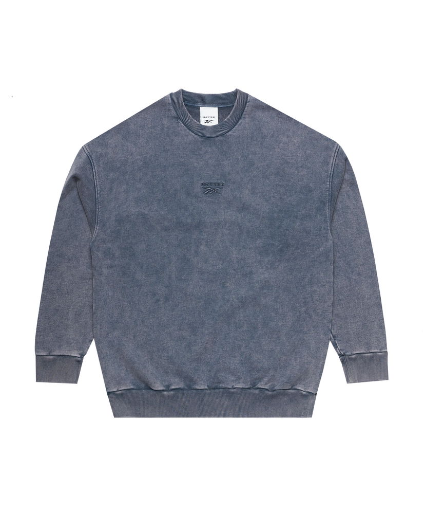 Світшоти Reebok Washed Blue Crewneck Sweatshirt Синій | RMBA00DC99JER0014600