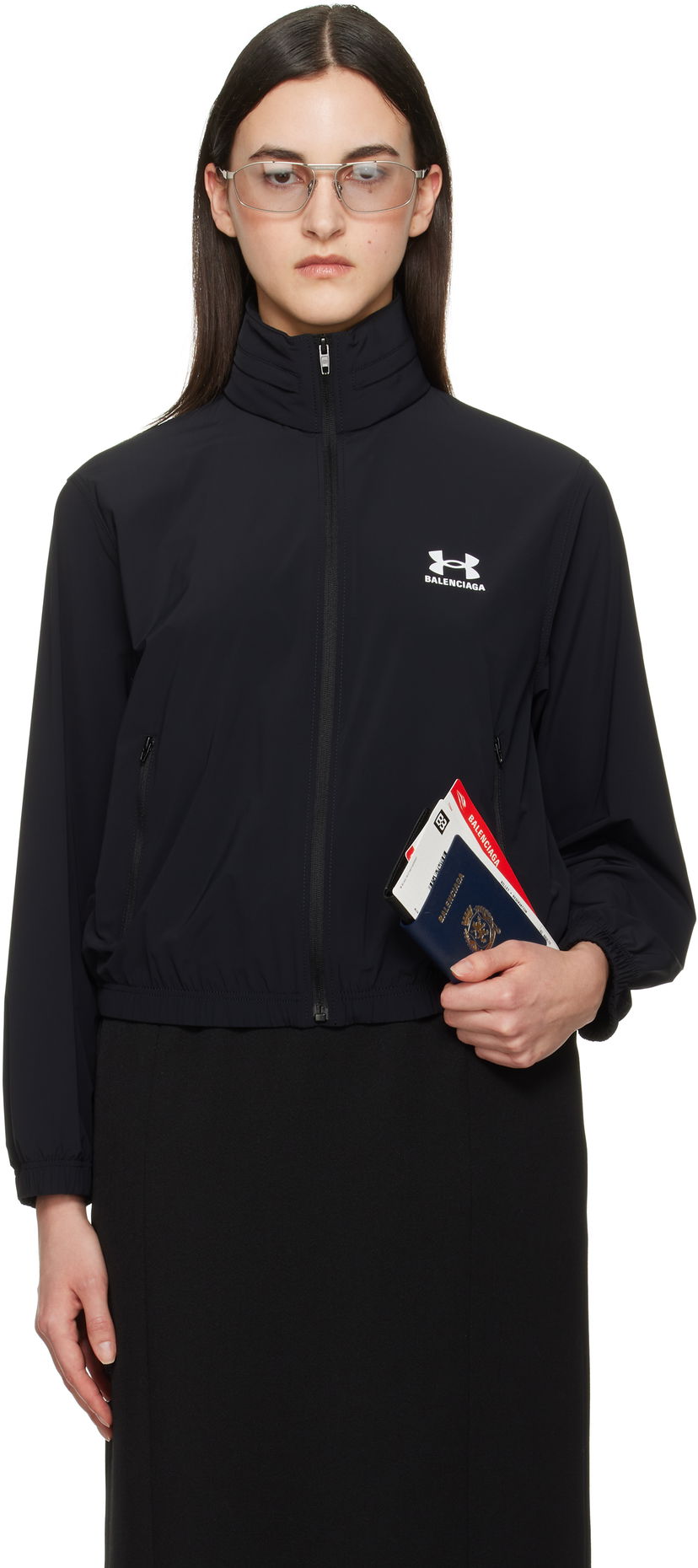 Вітровка Balenciaga Under Armour Edition Winbreaker Jacket чорний | 814126 TQO35