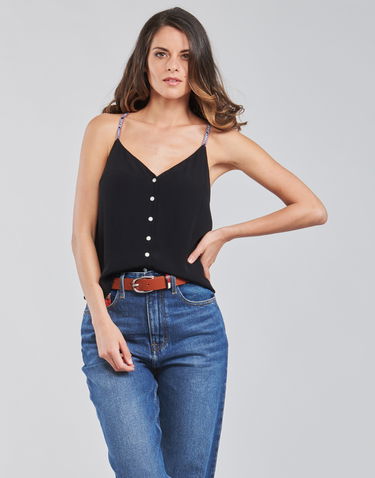 Безрукавка Tommy Hilfiger CAMI BUTTON THRU TOP чорний | DW0DW09762-BDS, 2