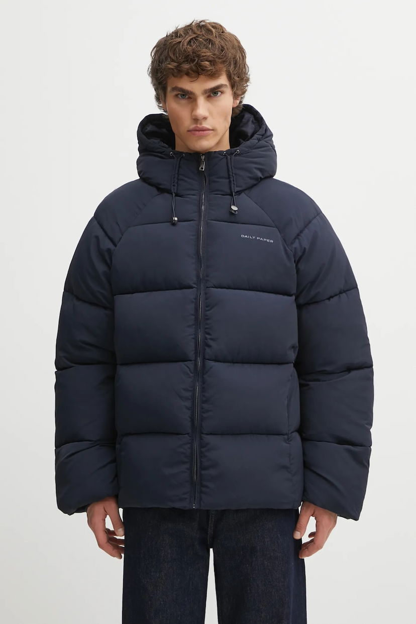Пуховик DAILY PAPER Relaxed Winter Puffer Jacket темно-синій | 2522017