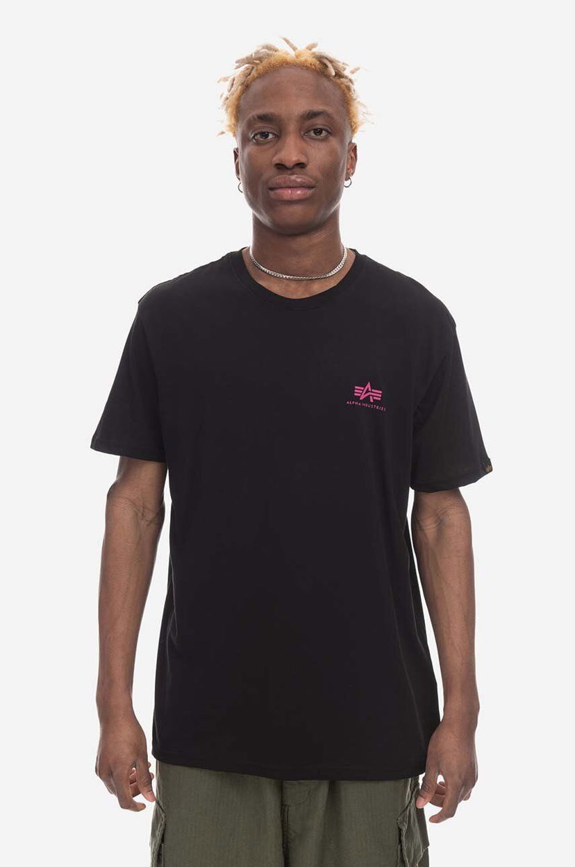 Футболка Alpha Industries Alpha Industries Basic Small Logo T-Shirt чорний | 188505.693