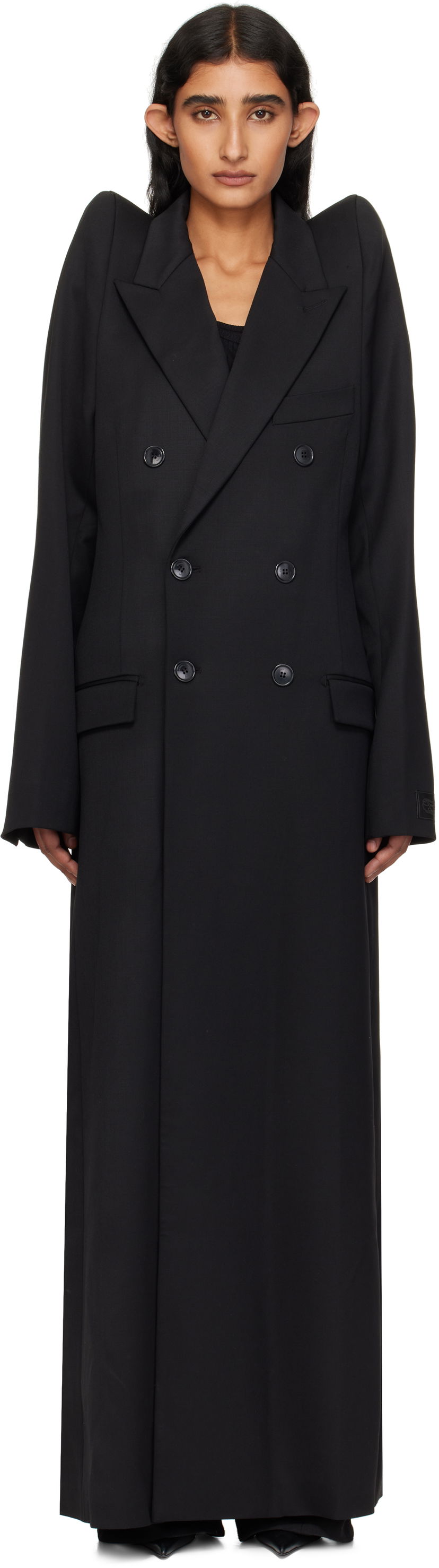 Пальто VETEMENTS VETEMENTS Tight Shoulder Tailored Coat чорний | UH76TC900B