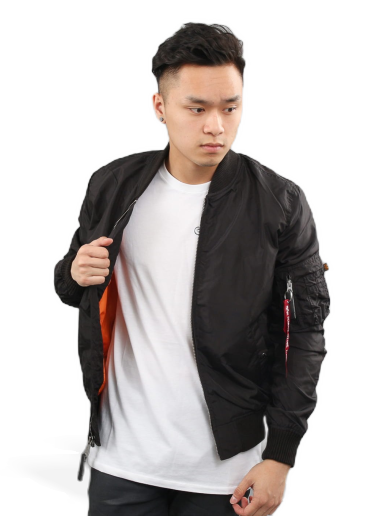 Вітровка Alpha Industries MA - 1 TT чорний | 191103 03