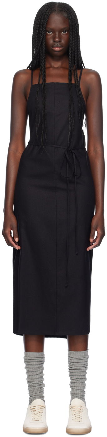 плаття Baserange Yumi Apron Midi Dress чорний | DRYU-WS-000