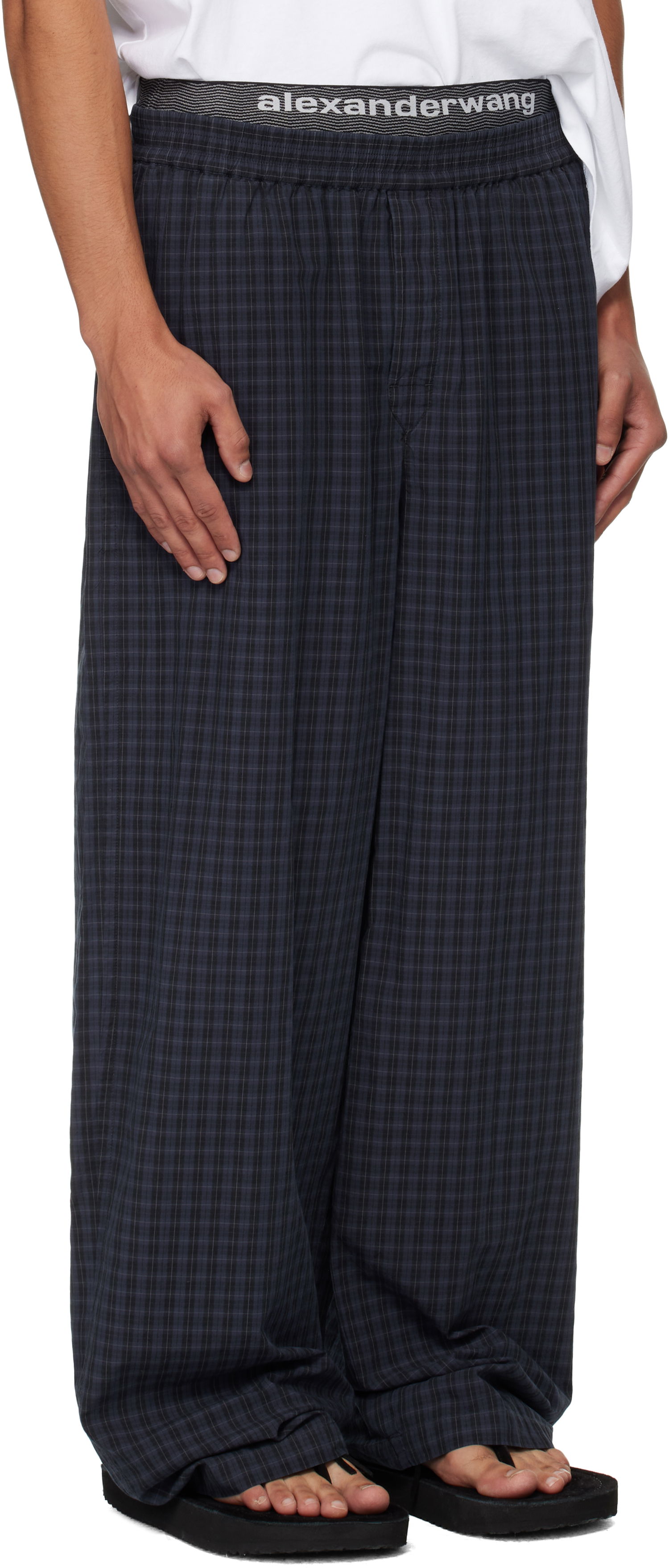 Штани Alexander Wang Alexander Wang Relaxed Trousers Синій | 6WC3254885, 1