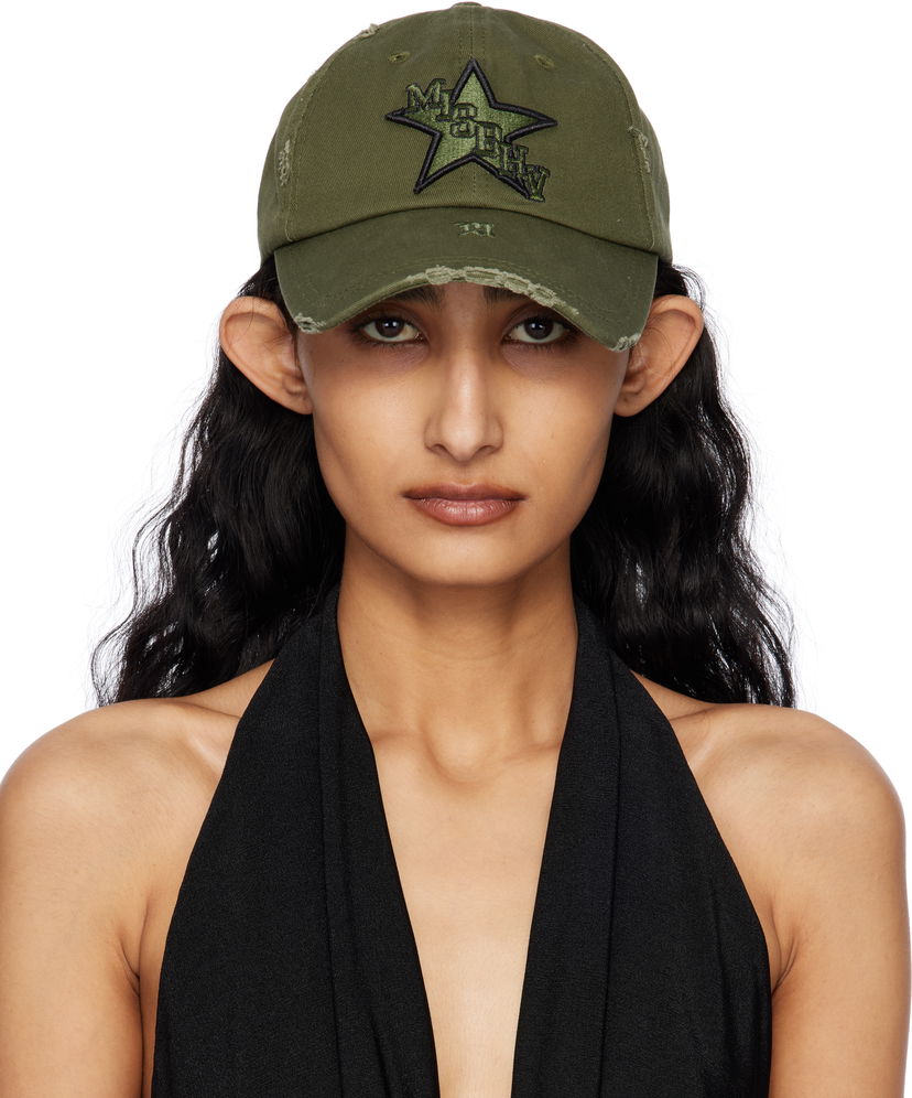 Кепка MISBHV MISBHV Military Star Distressed Baseball Cap Зелений | 250A506