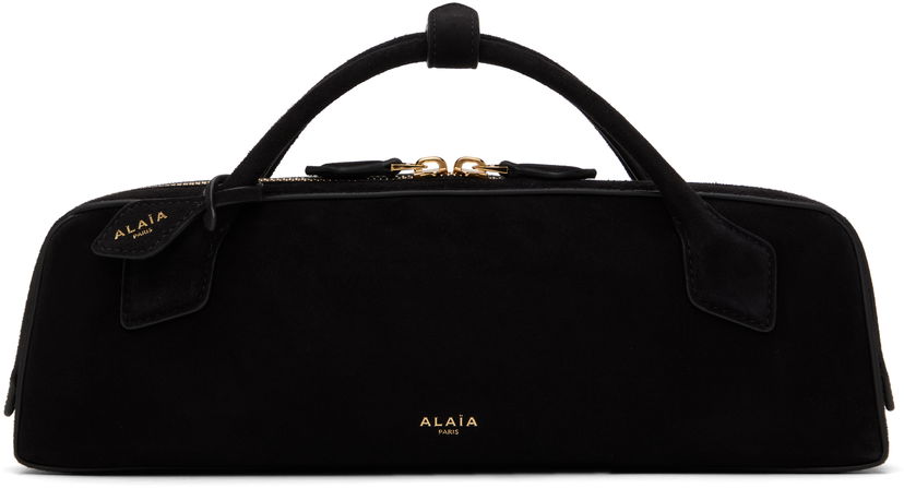 Сумочка Alaïa 'Le Teckel' Suede Top Handle Bag чорний | AA1S06026CA328