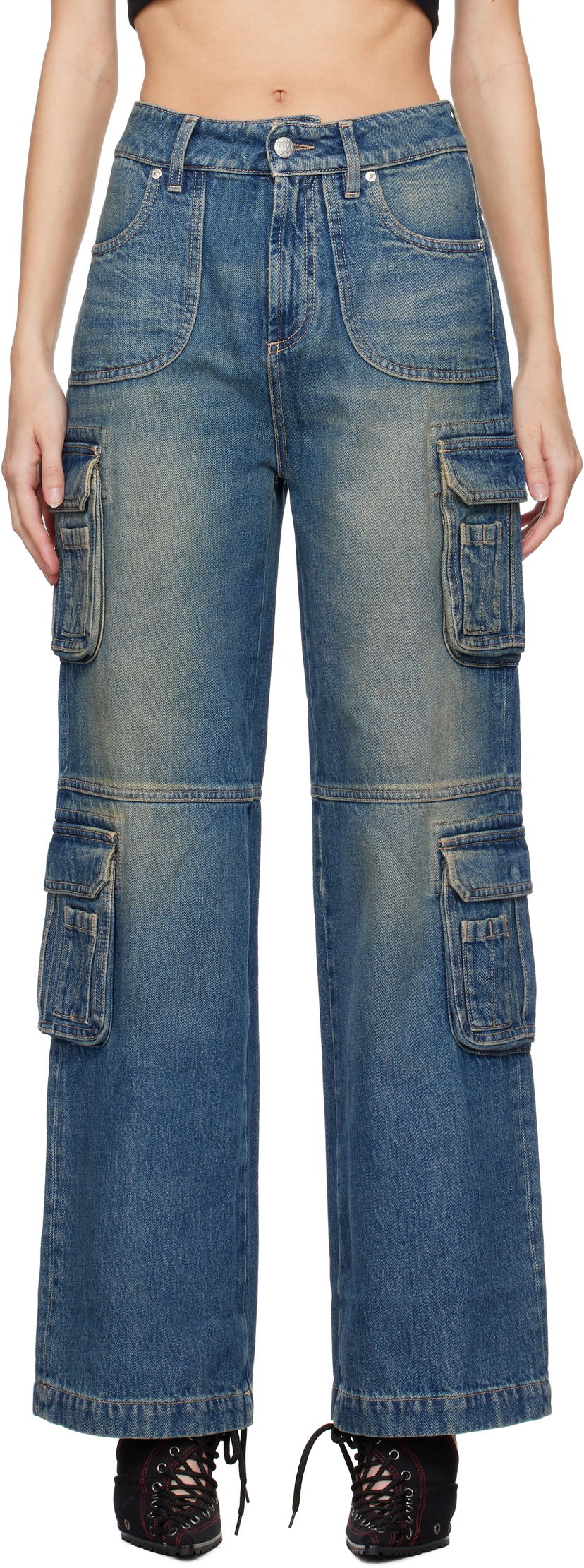 Штани карго MISBHV Cargo Jeans Синій | 241W301
