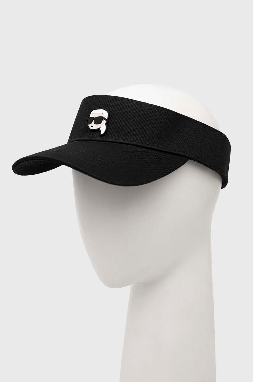 Капелюх KARL LAGERFELD Kšilt černá barva, s aplikací чорний | 231W3402, 0