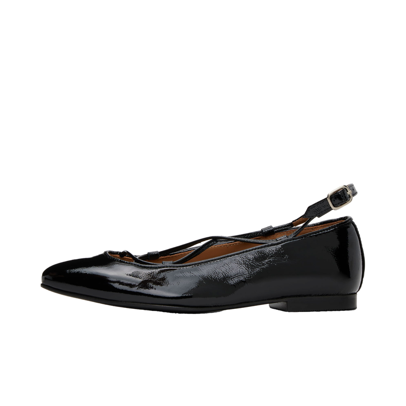Кросівки та взуття A.P.C. Lace-Up Ballerina Flats чорний | PXCAI-F53309
