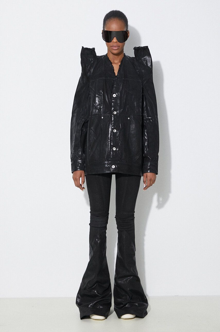 Куртка Rick Owens Denim Jacket Tec Worker чорний | DS01D1704.BF.09, 1
