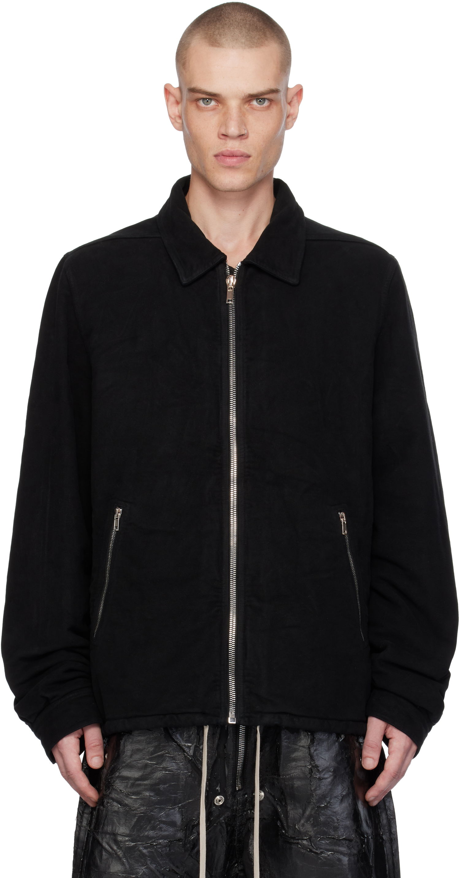 Куртка Rick Owens Zipfront Jacket чорний | DU02D2783 MO, 0