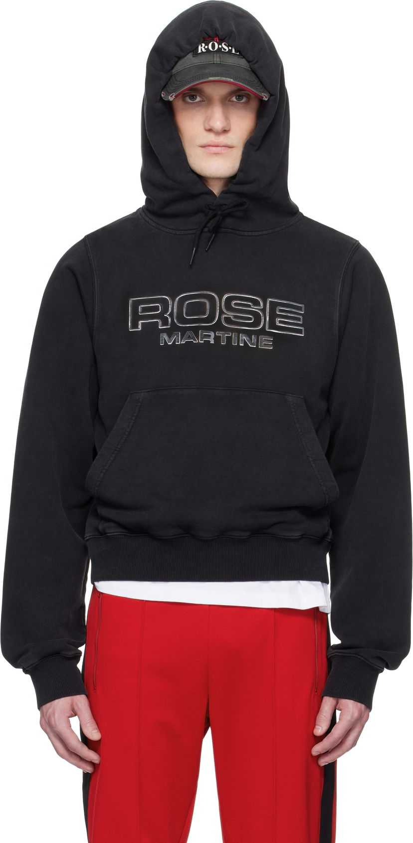 Світшоти Martine Rose Martine Rose Shrunken Hoodie чорний | 625JS02002D