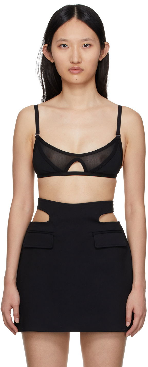 Бюстгальтер Dion Lee Dion Lee Shadow Mesh Bra чорний | A3515R22