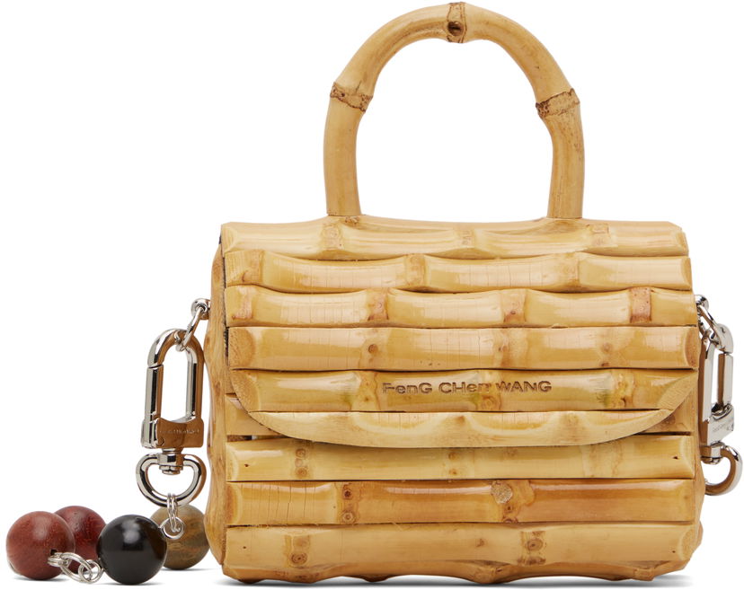 Сумочка Feng Chen Wang Feng Chen Wang Raw Bamboo Roots Mini Bag бежевий | FUS17AC49R
