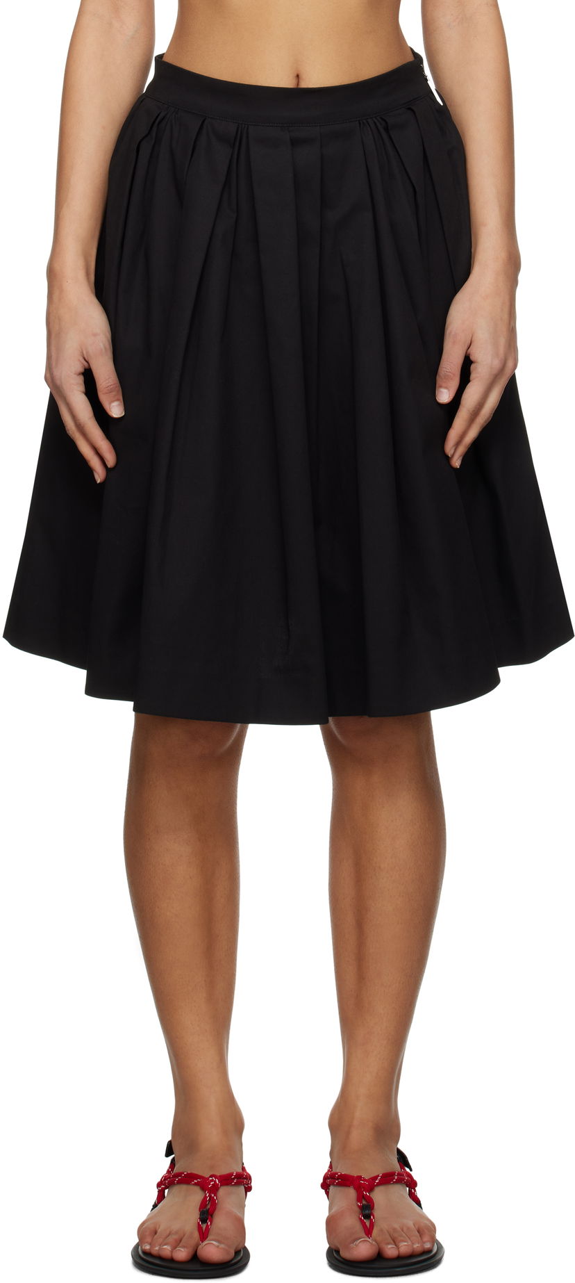 Спідниця MSGM MSGM Pleated Miniskirt чорний | 3841MDD12 257126