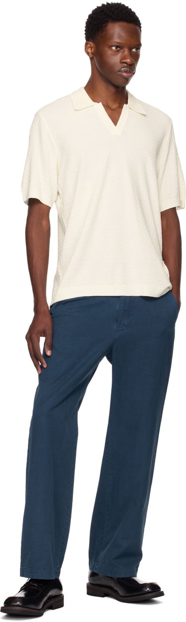 Сорочка поло rag & bone Rag & Bone Zuma Herringbone Knit Polo білий | MBS25P019NC19, 3