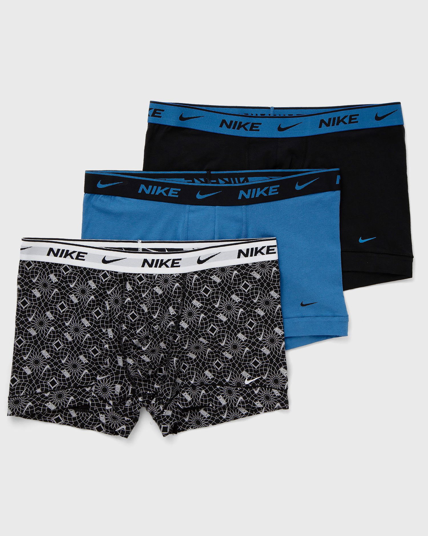 Боксери Nike E-DAY COTTON STRETCH TRUNK 3 PACK Різнокольоровий | 000PKE1008BM7, 0