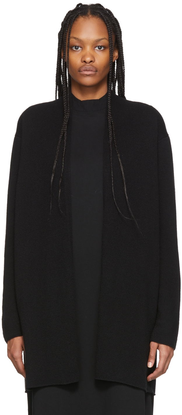 Cветр The Row Fulham Wool Long Cardigan чорний | 5584-Y187