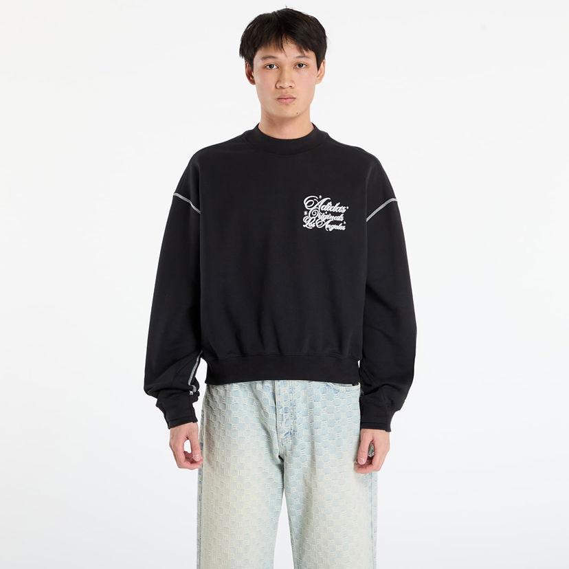 Світшоти adidas Originals Santa Monica Crewneck Sweatshirt чорний | JX6129