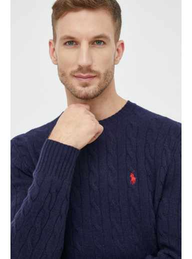 Cветр Polo by Ralph Lauren Jersey Pullover темно-синій | 710876762002
