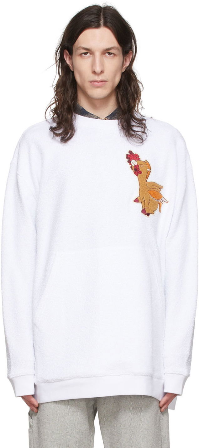 Cветр Stella McCartney Stella McCartney Fantasia Sweatshirt білий | 6J00333SNP29