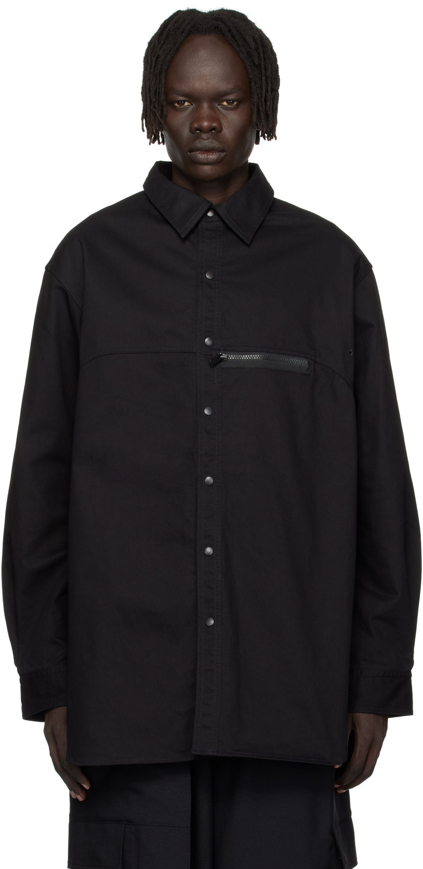 Сорочка Y-3 Y-3 UT Twill Overshirt чорний | JW4620