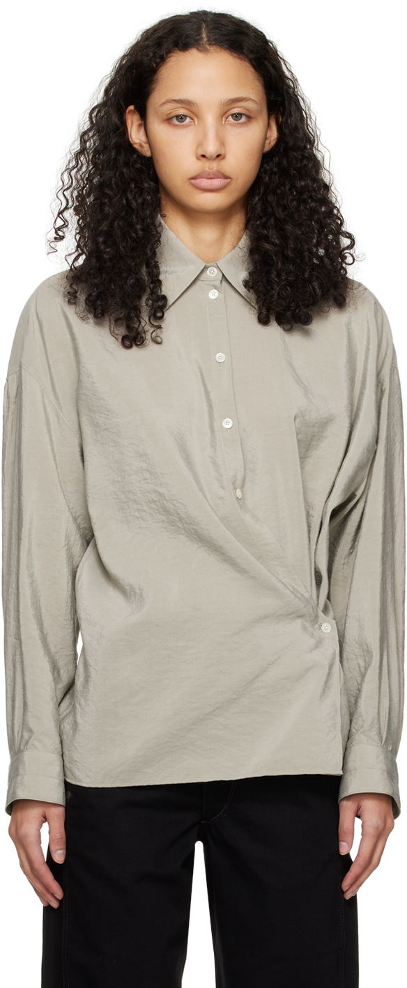 Сорочка LEMAIRE Twisted Button-Up Shirt Зелений | SH1032 LF208
