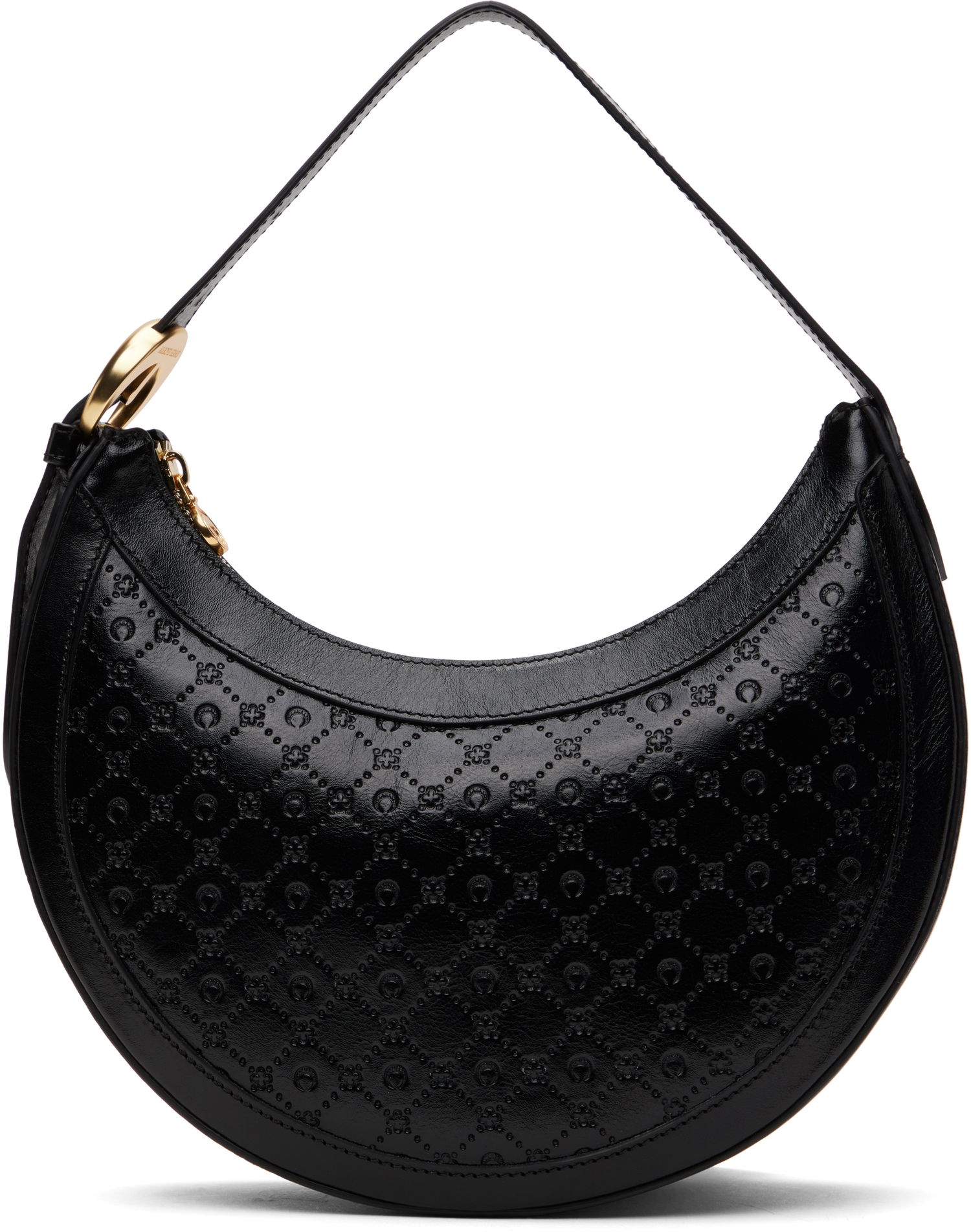 Сумочка Marine Serre Marine Serre Moonogram Embossed Leather Eclips Bag чорний | WBA020A CLEA0051, 0