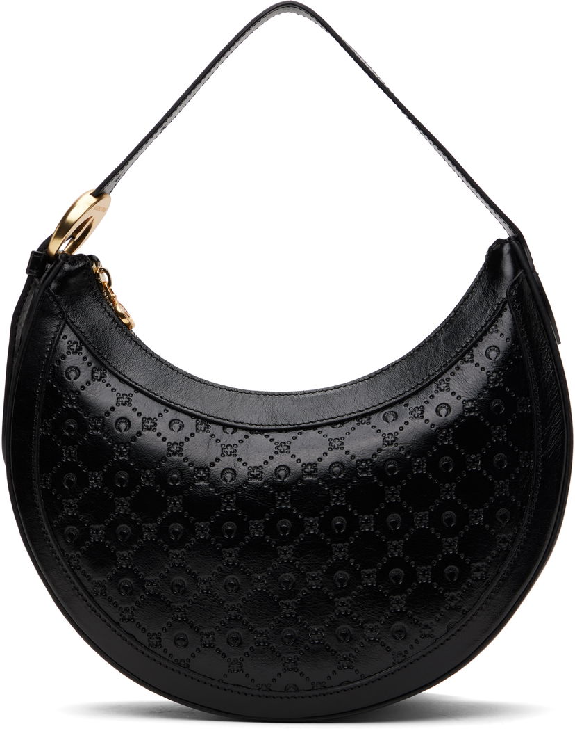 Сумочка Marine Serre Marine Serre Moonogram Embossed Leather Eclips Bag чорний | WBA020A CLEA0051