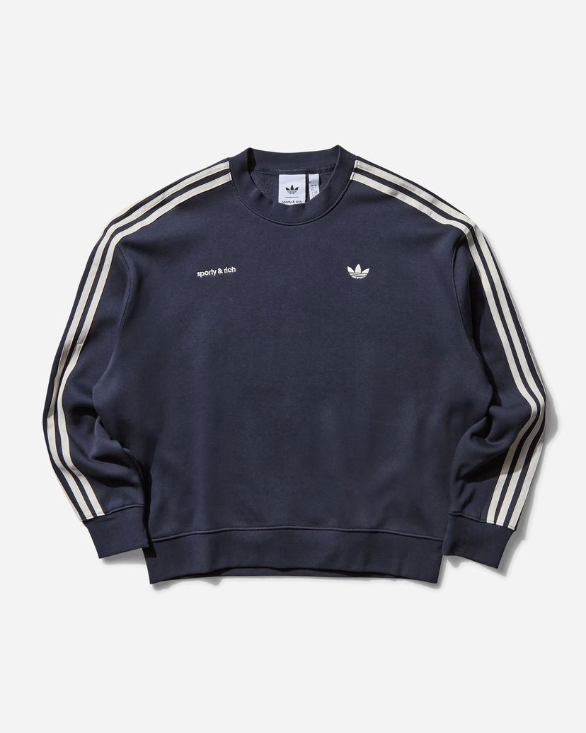 Cветр adidas Originals Sporty & Rich Sweatshirt темно-синій | JN5331