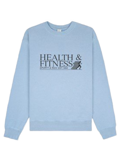 Cветр Sporty & Rich Health & Fitness Crewneck Синій | CR834SK