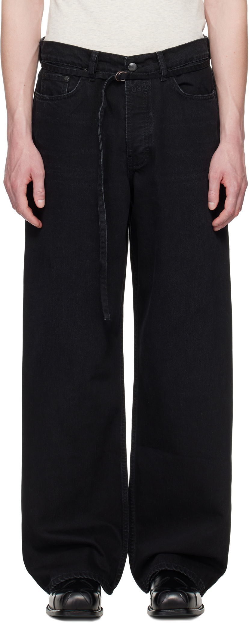 Джинси 032C 032c Down To Earth Wide Leg Jeans чорний | S25-URD-1062-050
