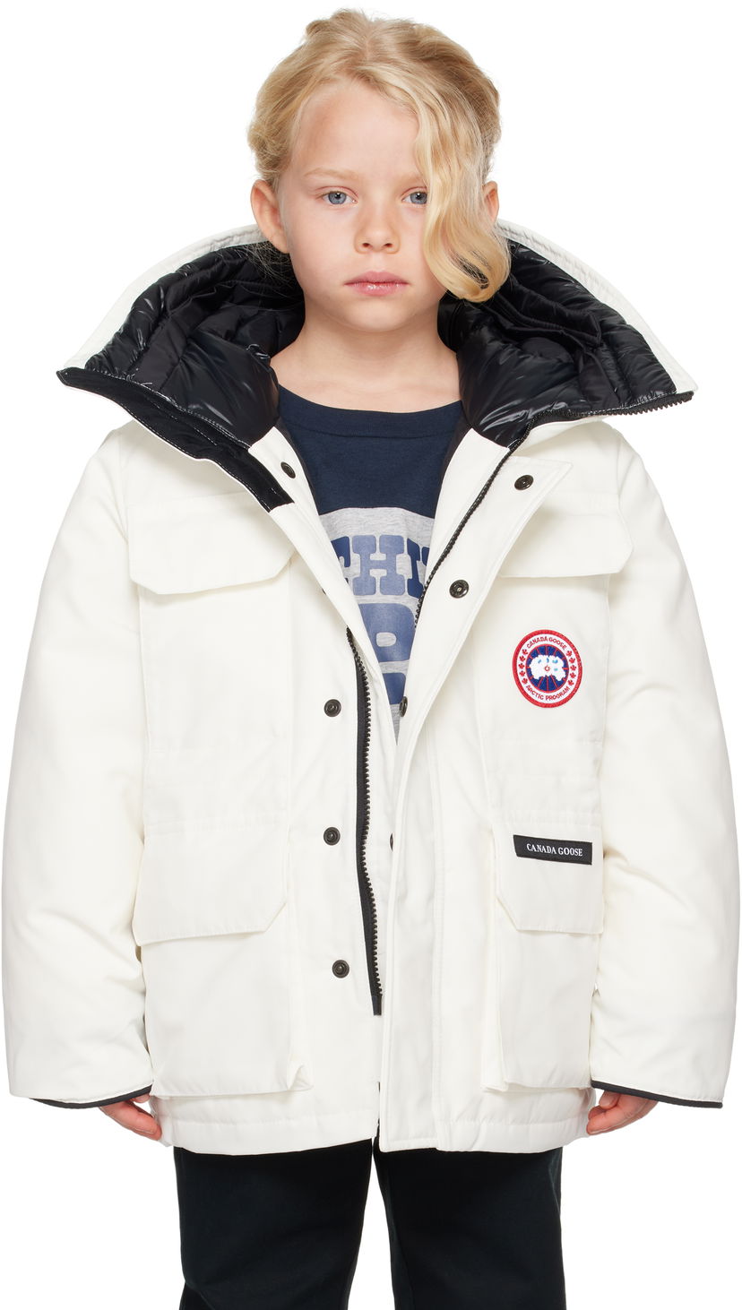 Парка Canada Goose Kids' Expedition Down Jacket білий | 4552Y