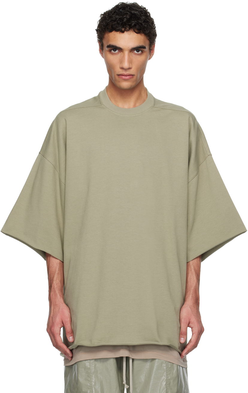 Футболка Rick Owens Rick Owens Hollywood Tommy T-Shirt Зелений | RU01E5283 BA
