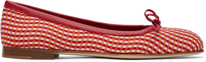 Одяг Manolo Blahnik Manolo Blahnik Veralli Ballerina Flats Червоний | 424-1947
