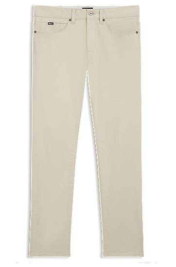 Джинси BOSS Delaware Slim-Fit Performance Denim Jeans бежевий | 50550942