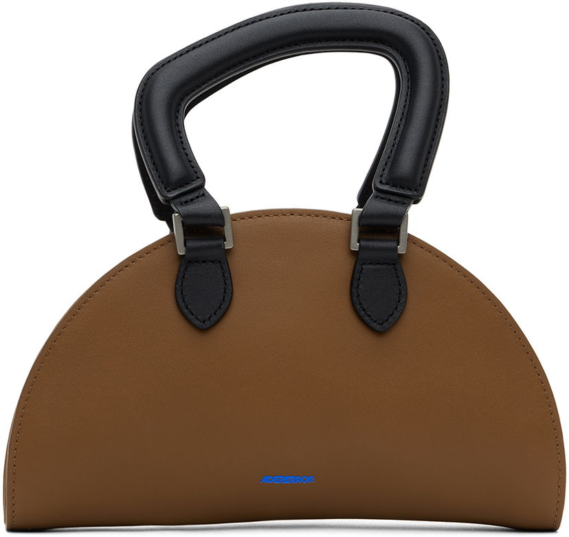 Сумочка ADER ERROR Half Moon Shape Leather Pouch Bag Коричневий | BN01SSBA0602BR