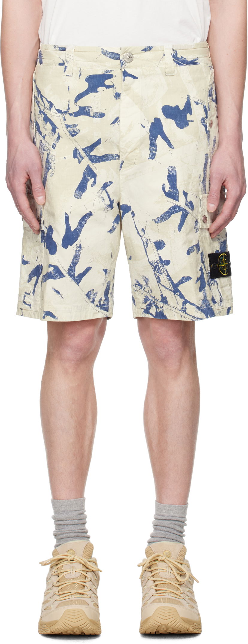 Шорти Stone Island Stone Island Bermuda Comfort Cargo Shorts бежевий | K1S15 L100004 S00E1