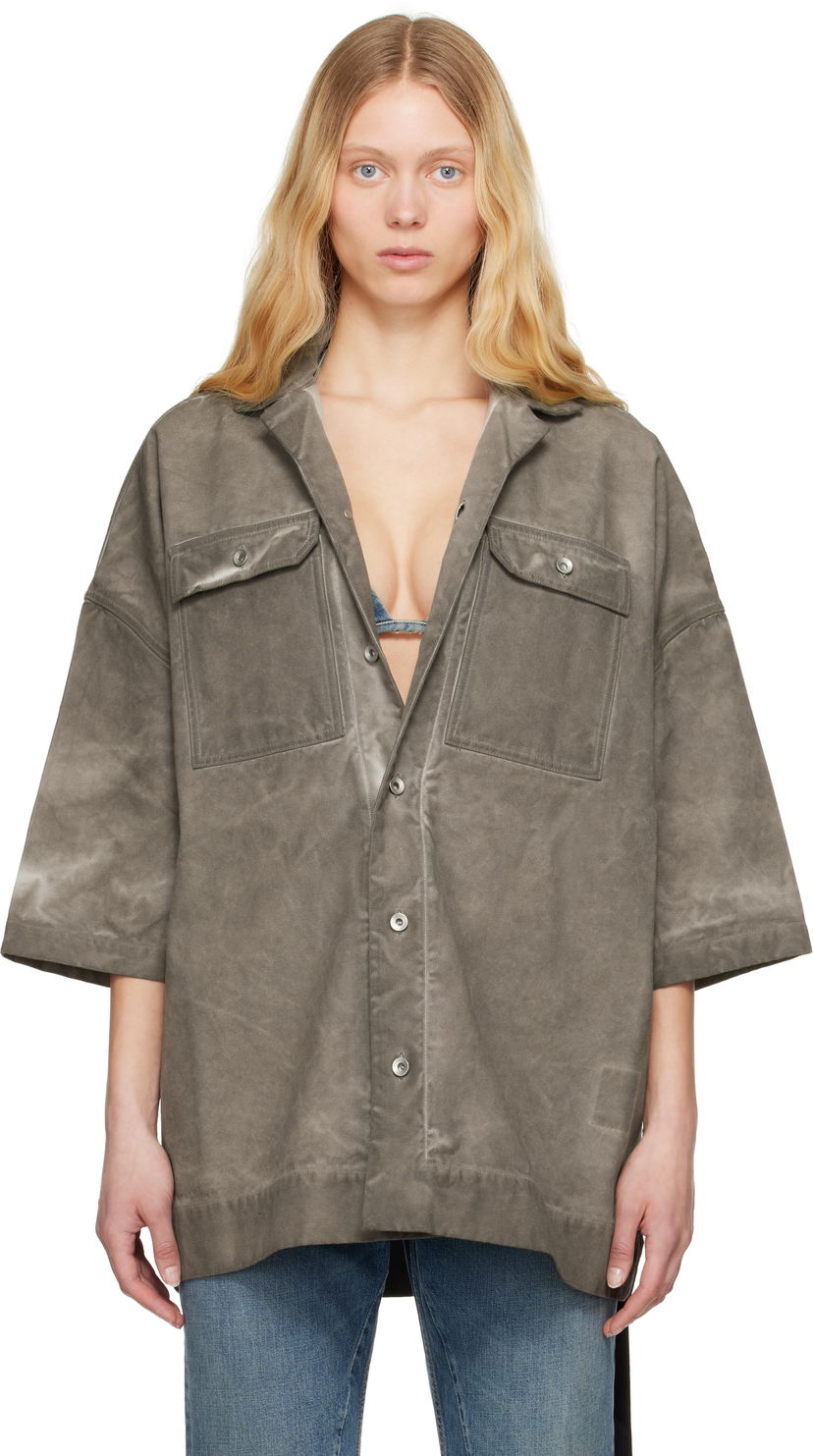 Сорочка Rick Owens Rick Owens DRKSHDW Hollywood Magnum Tommy Shirt Сірий | DS01E3206 CVS