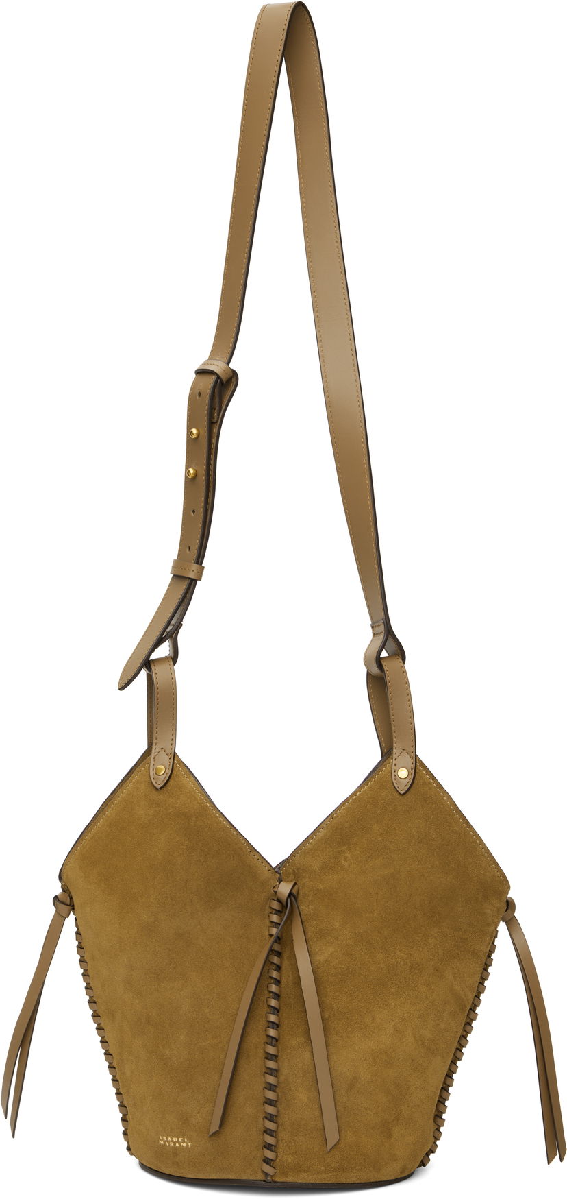 Сумочка ISABEL MARANT Isabel Marant Tampa Mini Suede Shoulder Bag Коричневий | PM0067FA-C2C13M