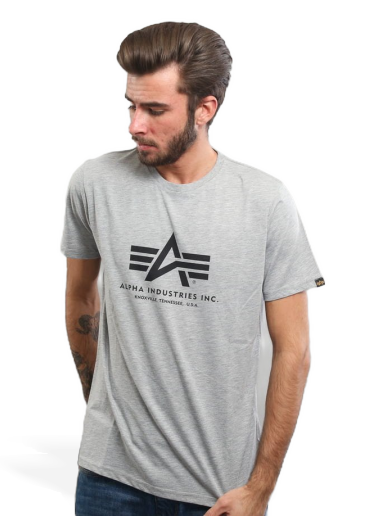 Футболка Alpha Industries Basic Tee Сірий | 100501 / 17