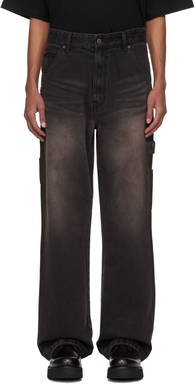 Джинси We11done We11done Carpenter Jeans чорний | WD-DP3-24-338-M-BK
