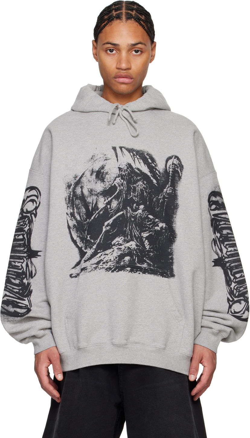 Світшоти VETEMENTS Oversized Goth Hoodie Сірий | UA66HD720G