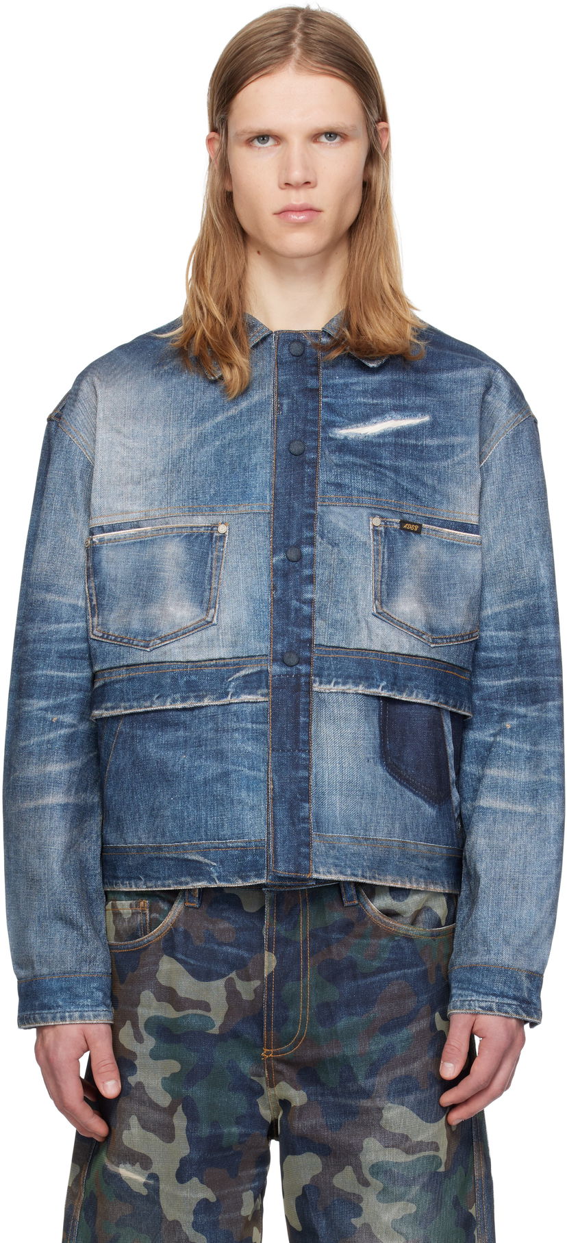 Куртка Andersson Bell Double Waist Denim Синій | awa635m