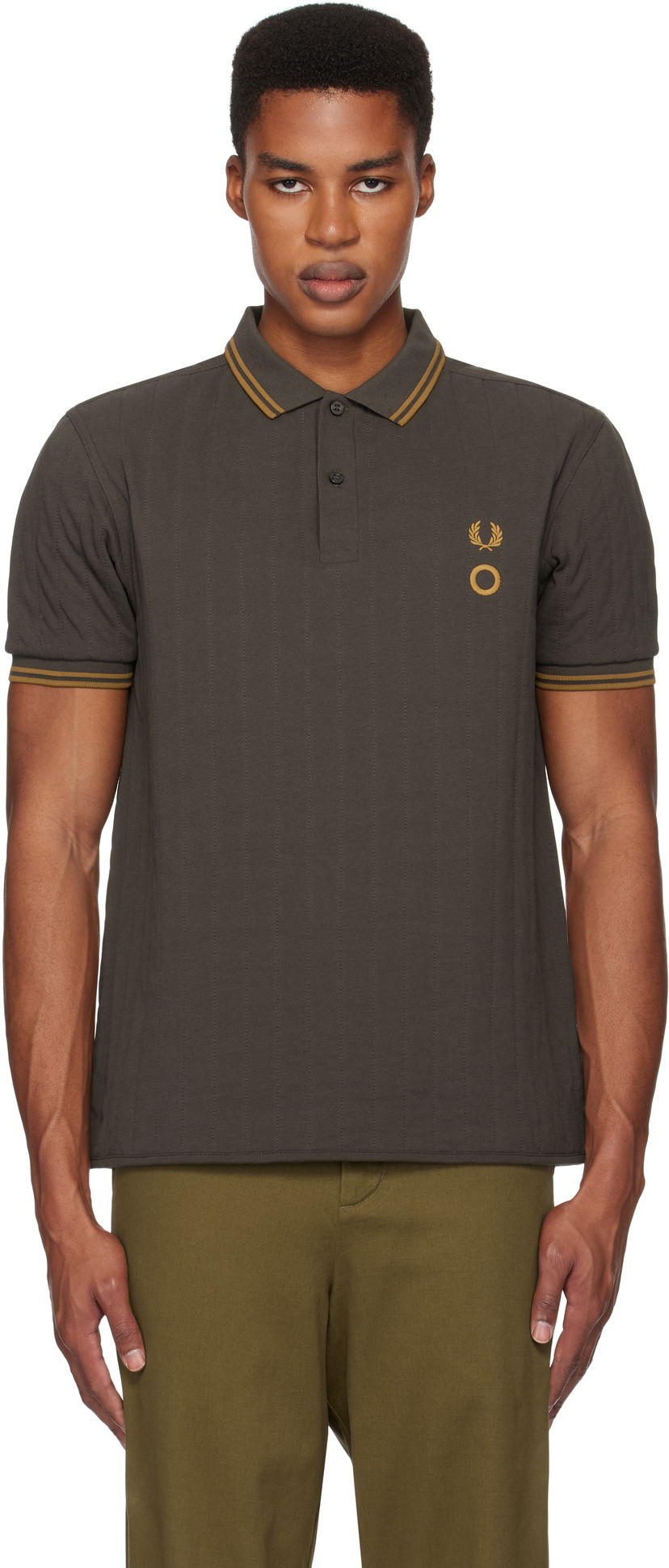 Сорочка поло Craig Green Short Sleeve Quilted Polo Зелений | SM8153
