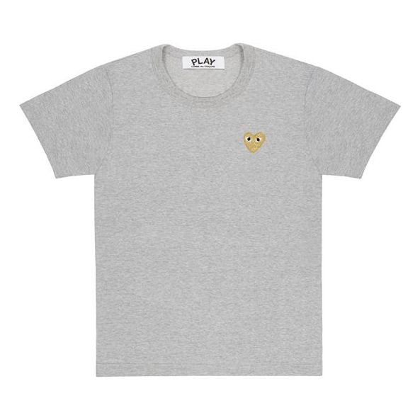 Футболка Comme des Garçons COMME des GARCONS PLAY Gold Heart T-Shirt Сірий | AZ-T215-051-3