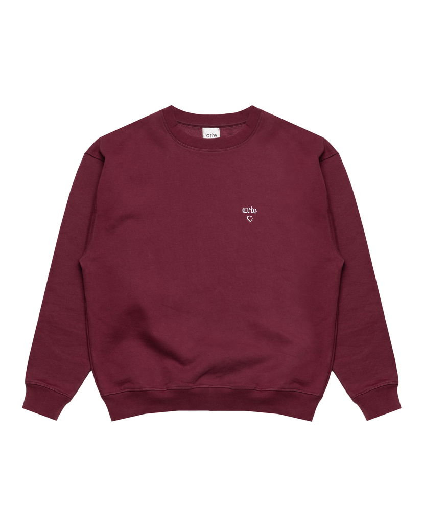 Світшоти Arte Antwerp Arte Antwerp Heart Crewneck Sweatshirt Бордовий | AW25-110C-BOR