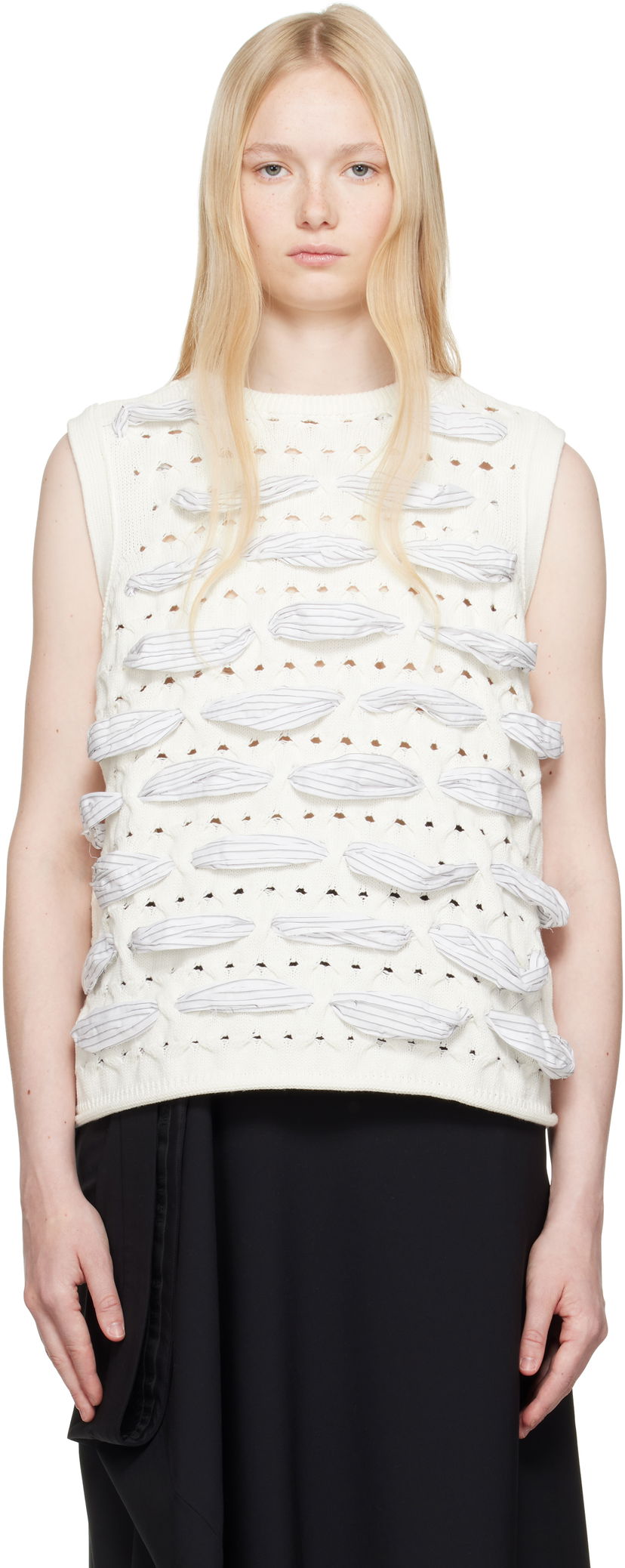 Cветр ADER ERROR ADER error Knit Vest білий | BO01SSKT0202WH