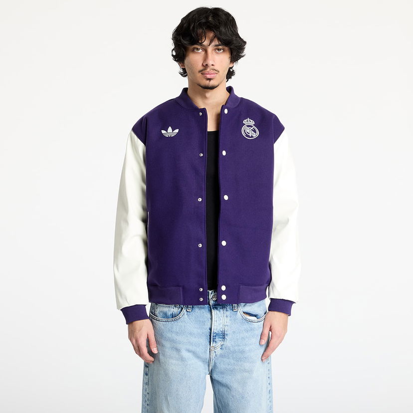 Куртка бомбер adidas Performance Real Madrid Varsity Jacket Фіолетовий | JF2587